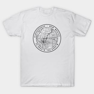 Albuquerque Map T-Shirt